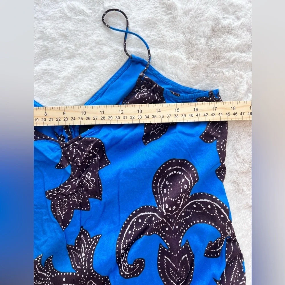 Anthropologie Atsu Flounced Paisley Midi Dress Size Medium - Picture 7 of 12